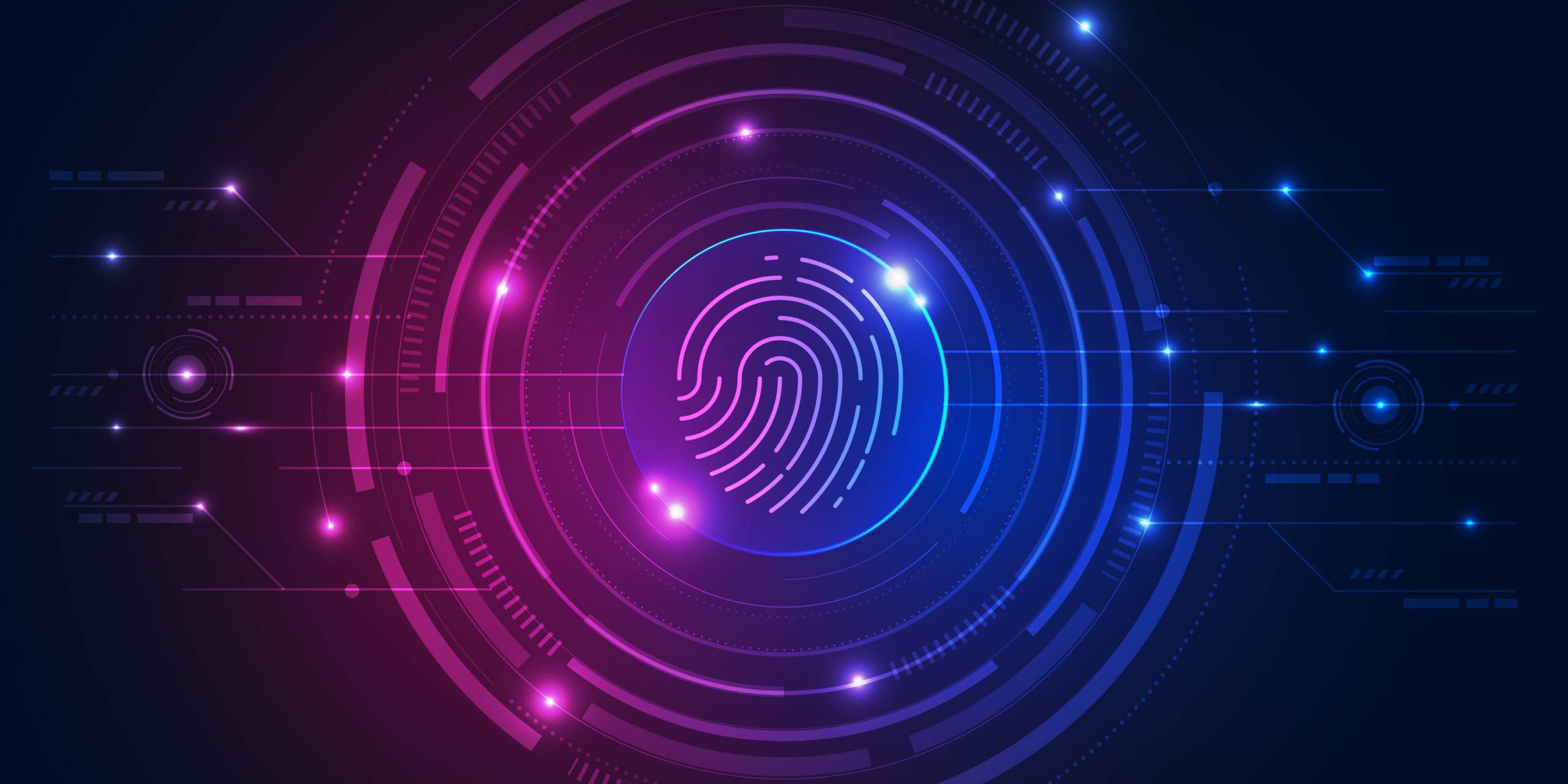 Digital fingerprint illustration representing RCMP fingerprinting services in Hamilton